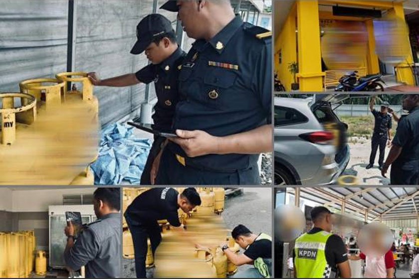 KPDN merampas 90 unit LPG yang dianggarkan bernilai RM8,000 dalam empat kes berkaitan kesalahan mengenai pemilikan barang kawalan berjadual bersubsidi yang dikesan. - Foto KPDN Selangor