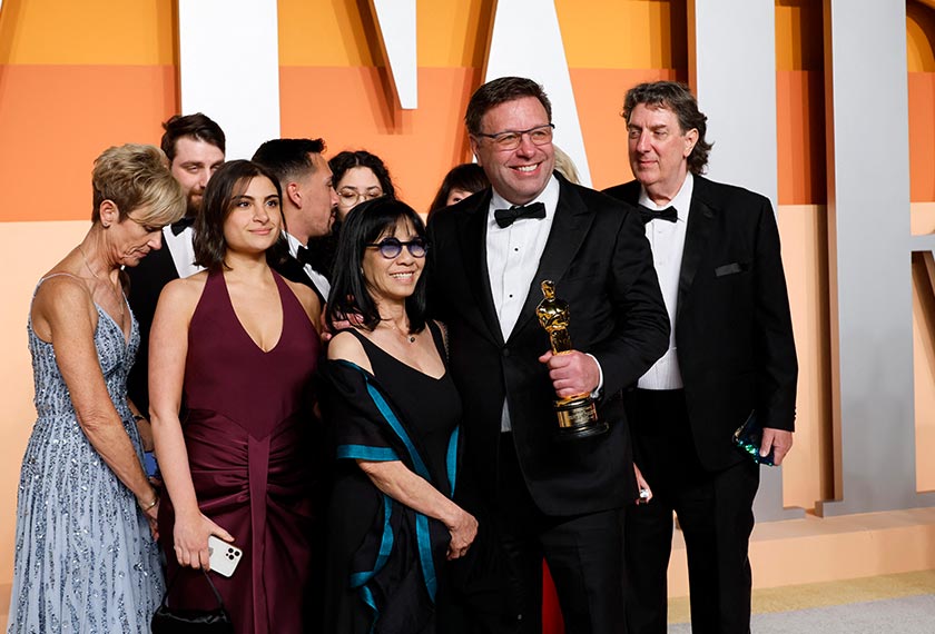 The team from Dune: Part 2 arrive at the Vanity Fair Oscars party after the 97th Academy Awards, in Beverly Hills, California, US, March 2, 2025. - REUTERS