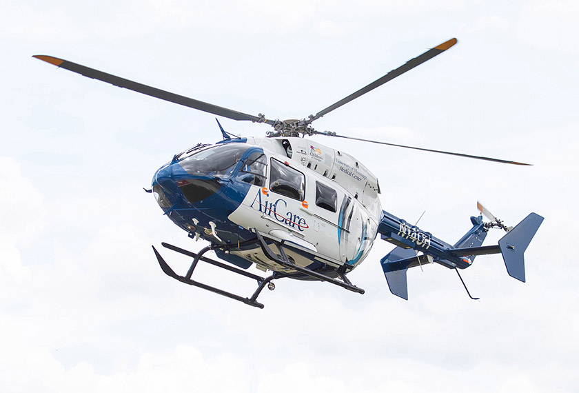 Helikopter AirCare. - Gambar fail AP