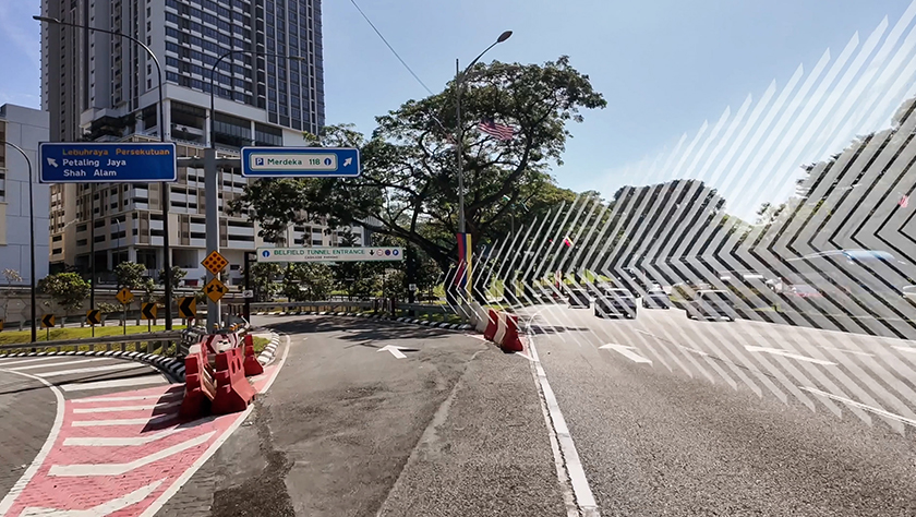 Entrance to Belfield Tunnel via Jalan Damansara