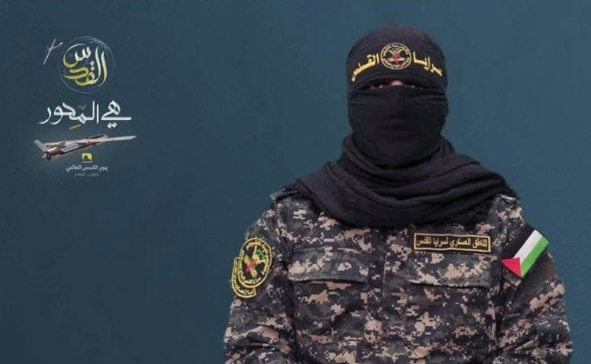 Jurucakap Briged Saraya Al-Quds, sayap bersenjata Jihad Islam Palestin (PIJ), Naji Abu Sais atau lebih dikenali sebagai Abu Hamza dilaporkan syahid bersama isterinya. - Foto Agensi