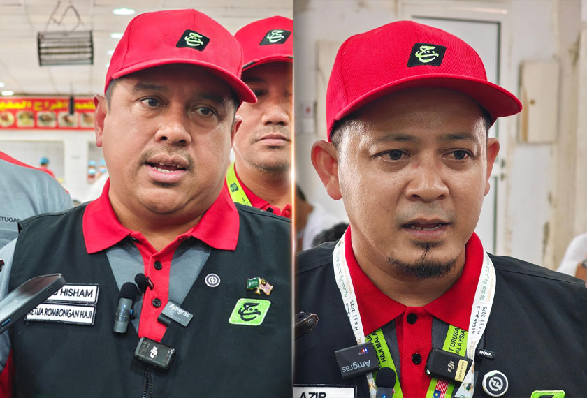 Mohd Hisham Harun (kiri) dan Mohd Azir Shahril Ahmad