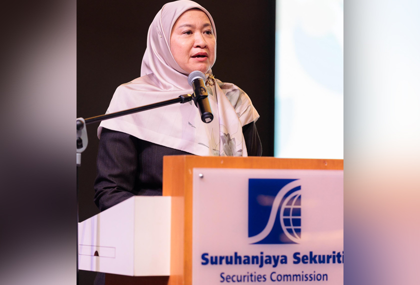 Pengerusi 30% Club Malaysia, Nurul A'in Abdul Latif menekankan pentingnya sokongan pemimpin lelaki dalam memperkasa penyertaan wanita di peringkat tertinggi organisasi. - Gambar 30% Club Malaysia