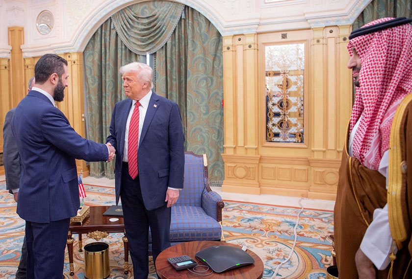 Trump meets with Syrian President Ahmed al-Sharaa. - REUTERS