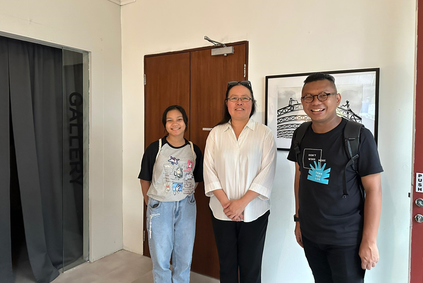 Penulis bertemu Lynn Loo di Objectifs.