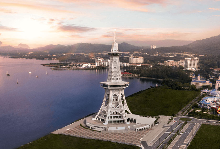 Maha Tower menjadi sebuah tempat persinggahan bagi mereka yang ingin menjamu selera sambil ditemani permandangan pulau Langkawi.