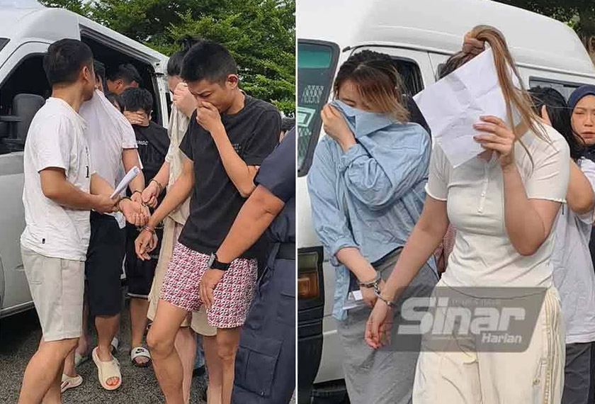 Tertuduh terdiri daripada 31 lelaki dan lima wanita berusia antara 21 hingga 44 tahun. - Foto Sinar Harian