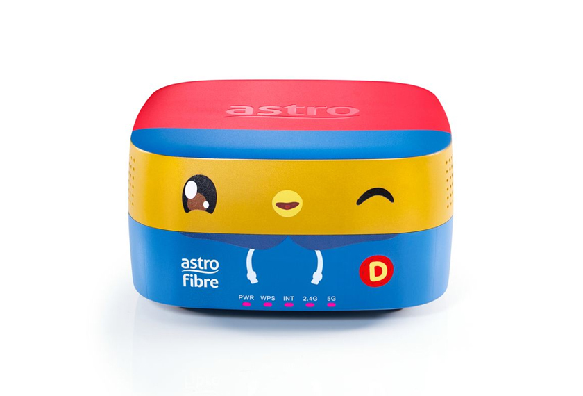 Router edisi terhad Didi & Friends menampilkan karakter utama yang menambat hati kanak-kanak, Didi. . - Foto Astro