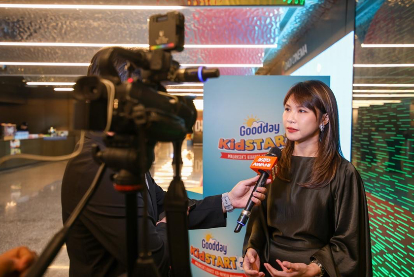 Amy Gan, ketika ditemu bual Astro AWANI sempena tayangan perdana dan sidang media episod akhir Goodday KidSTART 3.0 di Kuala Lumpur. - Gambar Goodday