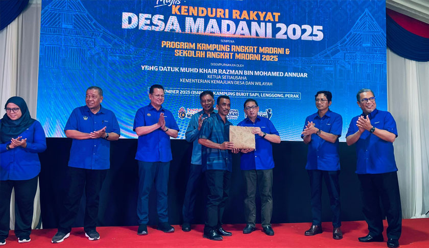 Majlis turut diadakan sempena Program Kampung Angkat Madani & Sekolah Angkat Madani 2025. - Foto KKDW