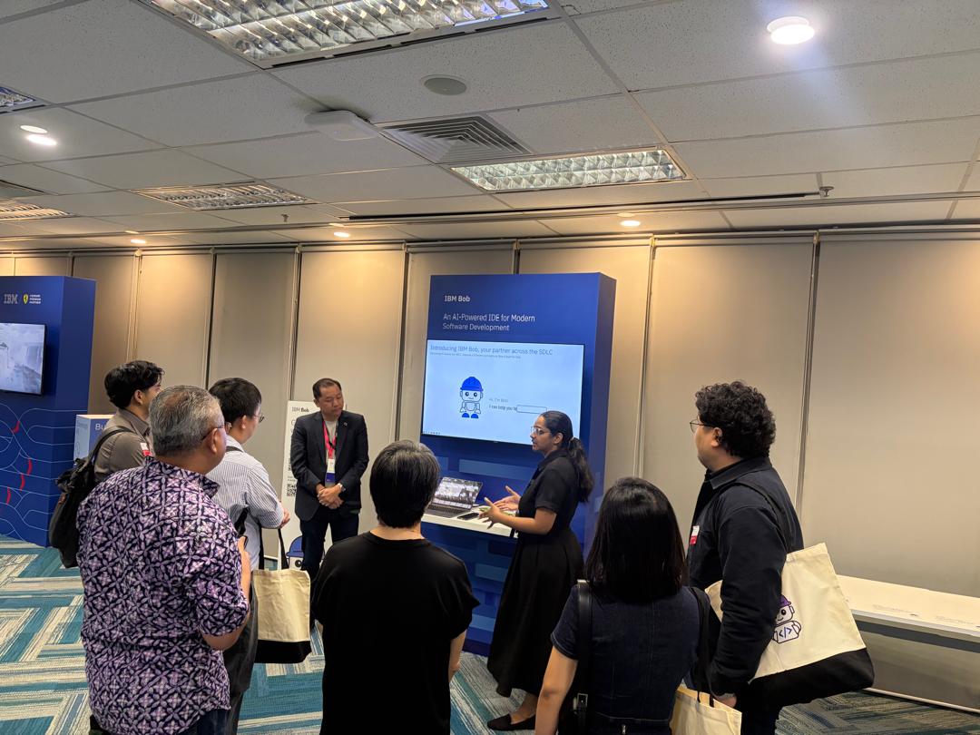 Sesi demonstrasi beberapa penyelesaian AI perusahaan oleh IBM.