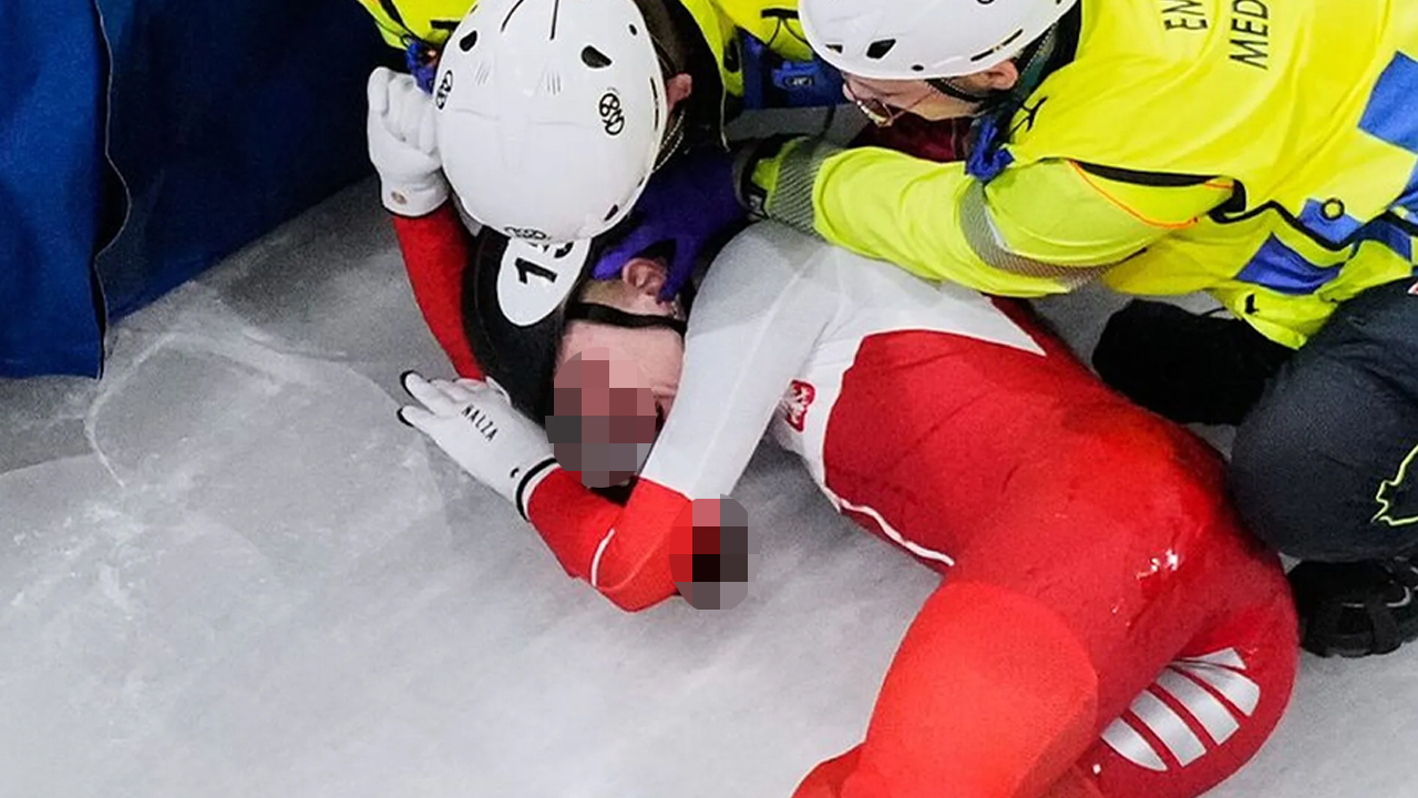 Muka tertusuk bilah luncur ais, atlet Poland alami kemalangan ngeri