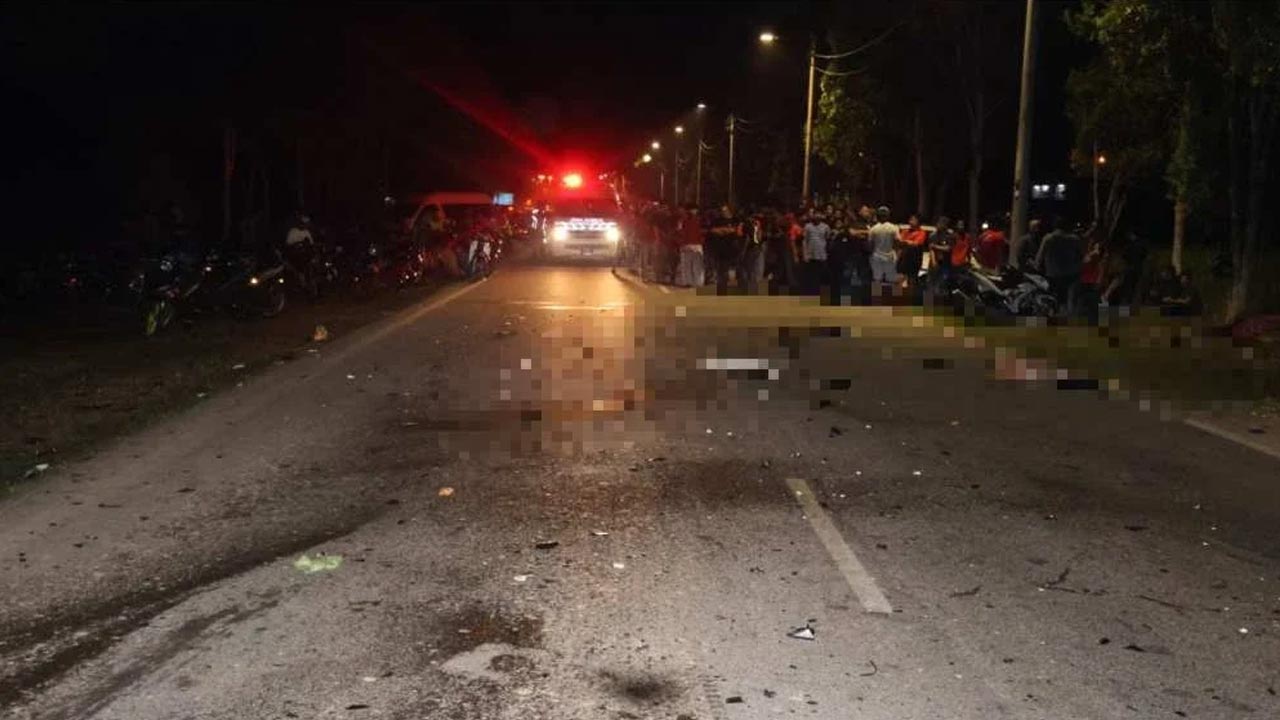 Tiga remaja maut dalam kemalangan tiga motosikal