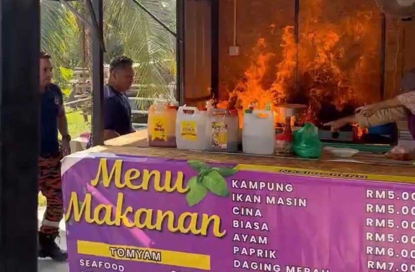 gerai terbakar 1_JBPM Kedah