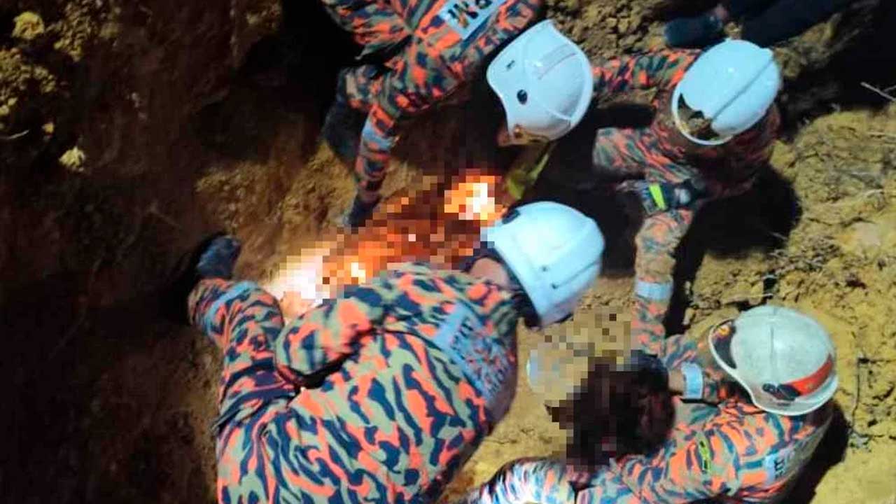 Dua lelaki maut tertimbus runtuhan tebing sungai dipercayai ketika melombong emas