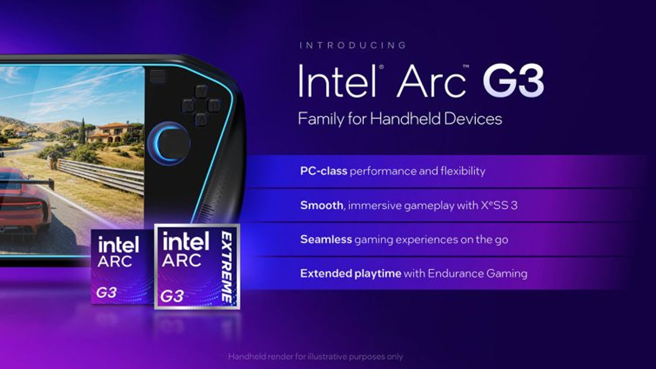 Intel lancar cip Arc G3, sasar pasaran konsol mudah alih