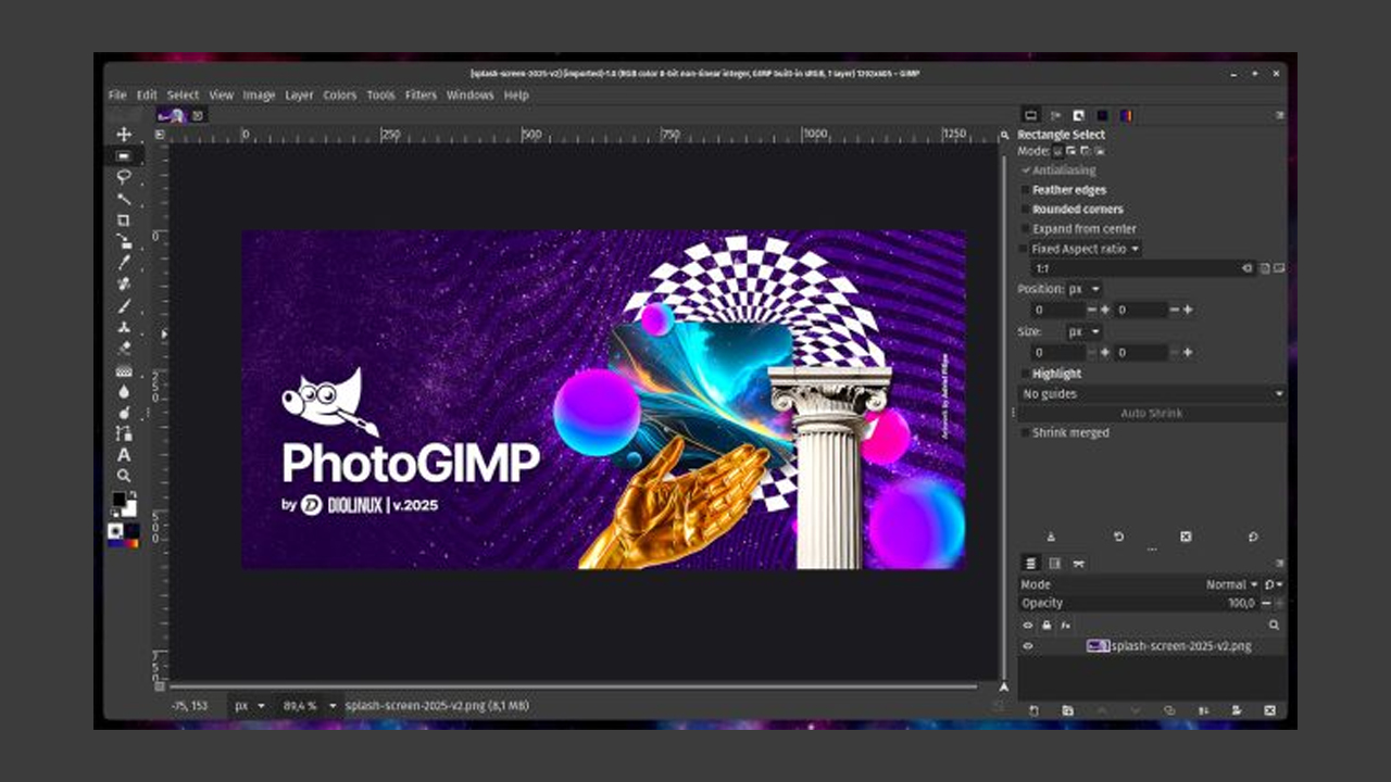 PhotoGIMP tawar alternatif percuma seperti Adobe Photoshop