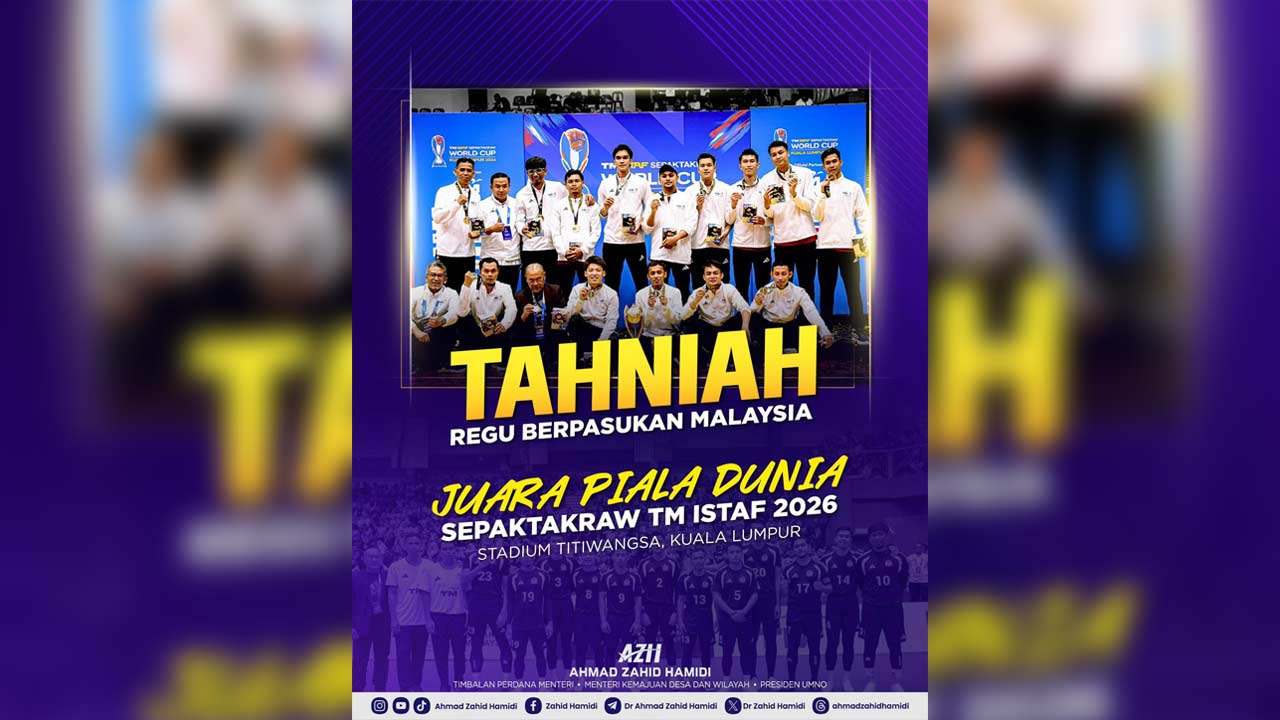 Ahmad Zahid ucap tahniah kepada skuad regu sepak takraw negara