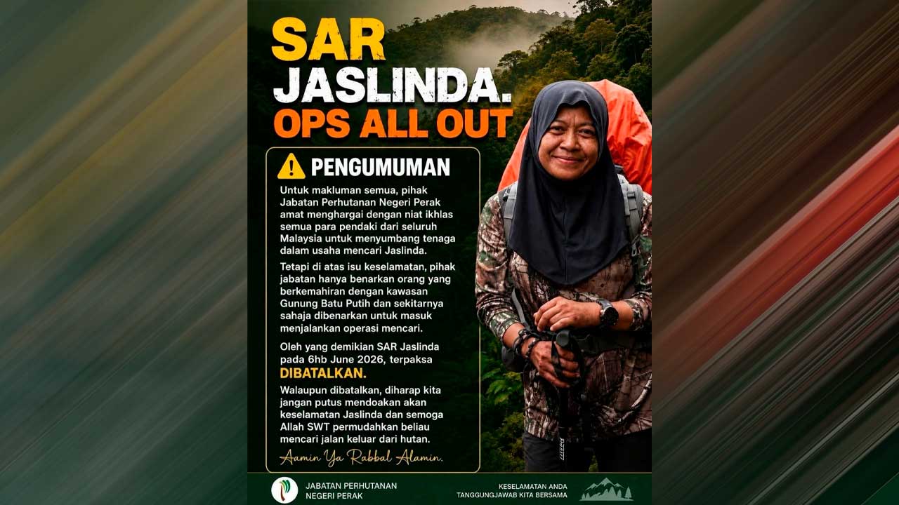 SAR Jaslinda: Faktor keselamatan halang penglibatan orang awam - PMGM