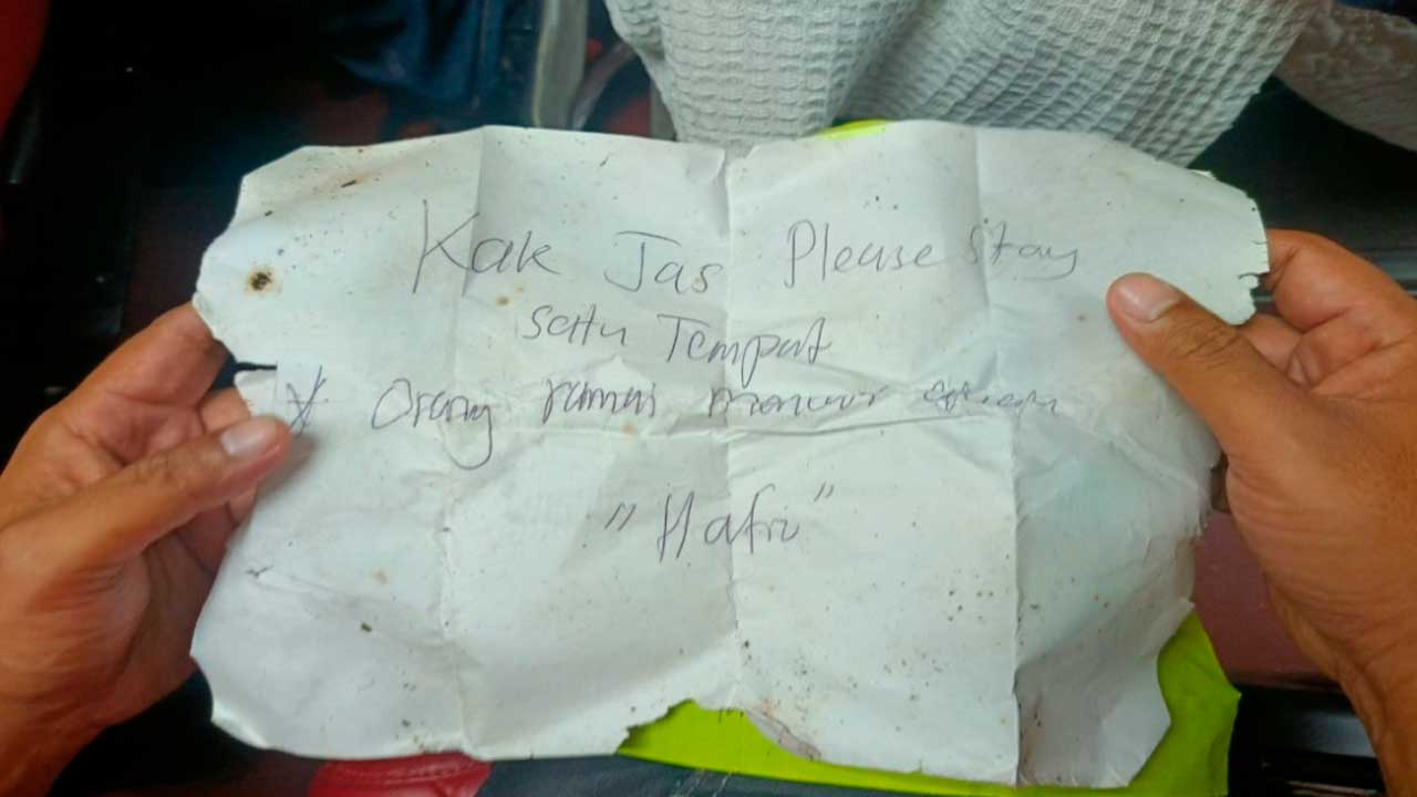 Jaslinda temui dua nota pesanan pasukan SAR di Kem Air Busok