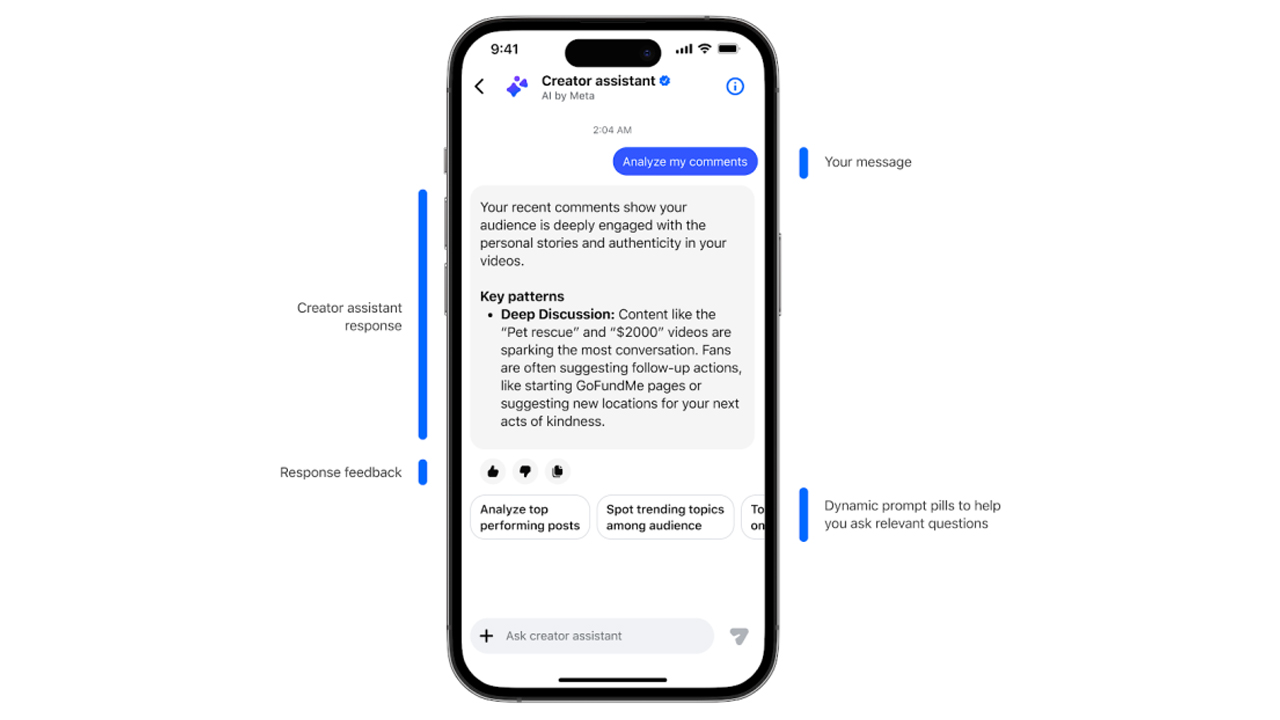 Meta lancar Creator Assistant bantu pencipta jana idea kandungan