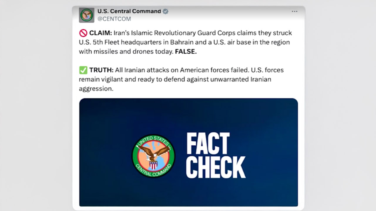CENTCOM nafi serangan Iran ke atas pangkalan AS