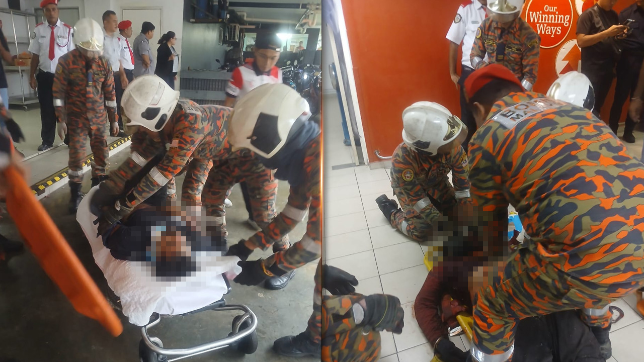 Dua pekerja parah, lif terhempas di hotel Melaka