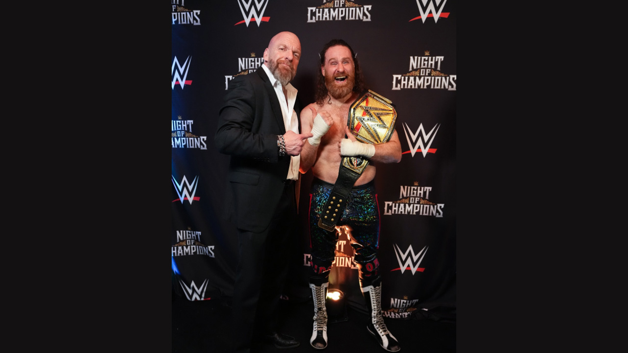 Sami Zayn Wins WWE Undisputed Championship in Triple Threat Match