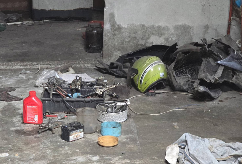Polis Thailand, pengeboman, lebuh raya 42, kampung Phrai Wan,Narathiwat. cred awani