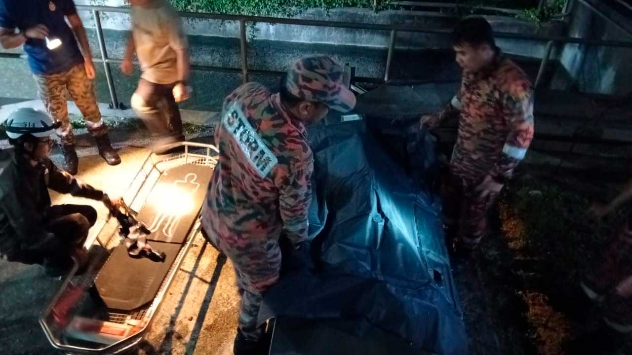 [INSERT]_maut terjatuh tangki penyimpanan air Kuala Langat Power Plant 2_JBPM Selangor
