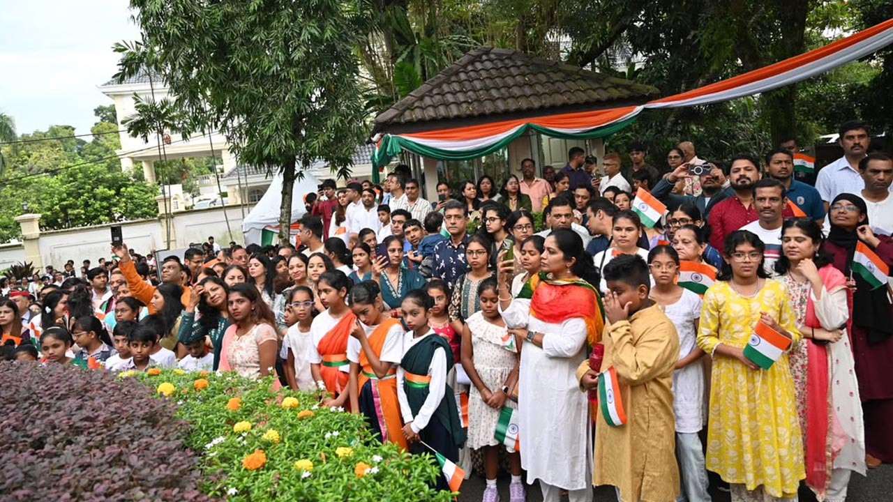 sambutan merdeka -- kredit: kedutaan tinggi india