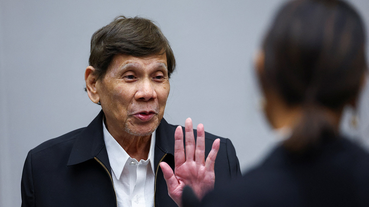 Former Philippines leader Duterte appears before ICC judges for first ...